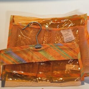 Orange Hanging Shower Organizer
